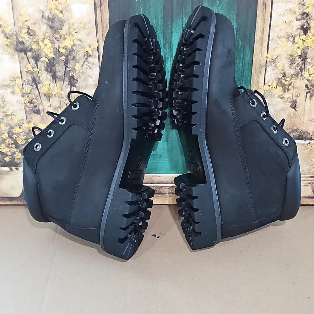 black timberland boots size U.S 8.5
